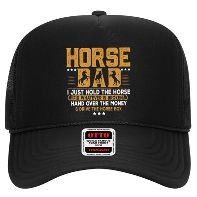 Horse Dad Horsing Fix Whatever Is Broken Drive The Horse Box Trucker Hat