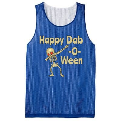 Halloweein Dabbing Happy Daboween Skeleton Meaningful Gift Mesh Reversible Basketball Jersey Tank