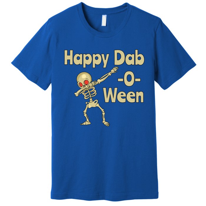 Halloweein Dabbing Happy Daboween Skeleton Meaningful Gift Premium T-Shirt