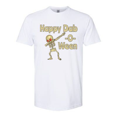 Halloweein Dabbing Happy Daboween Skeleton Meaningful Gift Softstyle® CVC T-Shirt