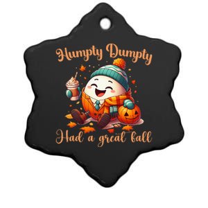 H.U.M.P.T.Y D.U.M.P.T.Y Had A Great Fall Autumn Ceramic Star Ornament