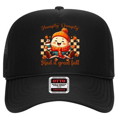 H.U.M.P.T.Y D.U.M.P.T.Y Had A Great Fall Autumn High Crown Mesh Back Trucker Hat