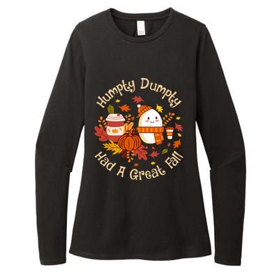 H.U.M.P.T.Y D.U.M.P.T.Y Had A Great Fall Cute Autumn Pun Womens CVC Long Sleeve Shirt