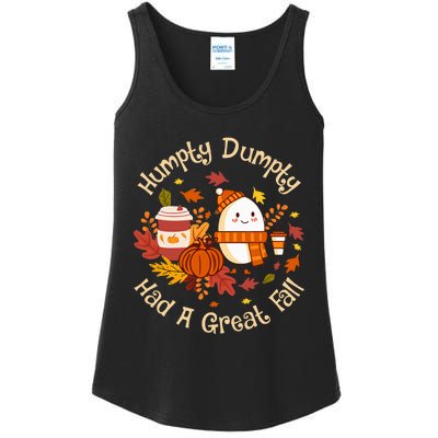 H.U.M.P.T.Y D.U.M.P.T.Y Had A Great Fall Cute Autumn Pun Ladies Essential Tank