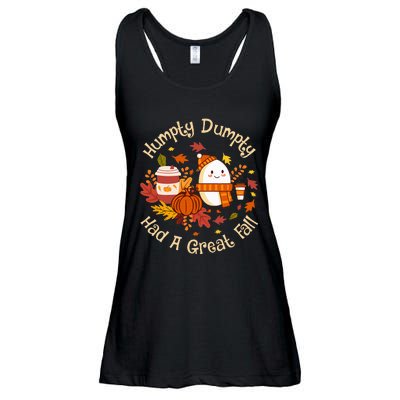 H.U.M.P.T.Y D.U.M.P.T.Y Had A Great Fall Cute Autumn Pun Ladies Essential Flowy Tank