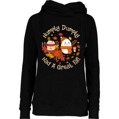 H.U.M.P.T.Y D.U.M.P.T.Y Had A Great Fall Cute Autumn Pun Womens Funnel Neck Pullover Hood