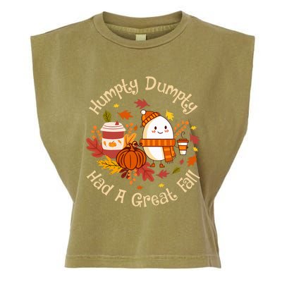 H.U.M.P.T.Y D.U.M.P.T.Y Had A Great Fall Cute Autumn Pun Garment-Dyed Women's Muscle Tee