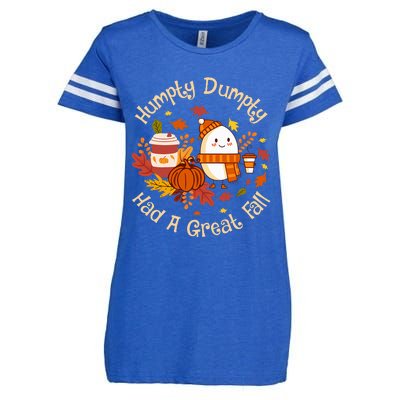 H.U.M.P.T.Y D.U.M.P.T.Y Had A Great Fall Cute Autumn Pun Enza Ladies Jersey Football T-Shirt