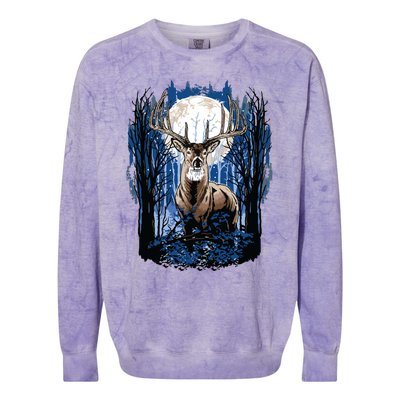 Hunters Deer Hunting Big Whitetail Buck Colorblast Crewneck Sweatshirt