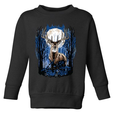 Hunters Deer Hunting Big Whitetail Buck Toddler Sweatshirt