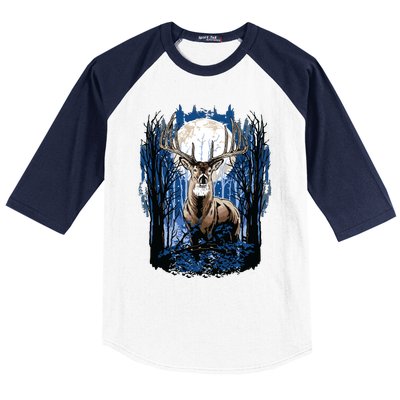 Hunters Deer Hunting Big Whitetail Buck Baseball Sleeve Shirt