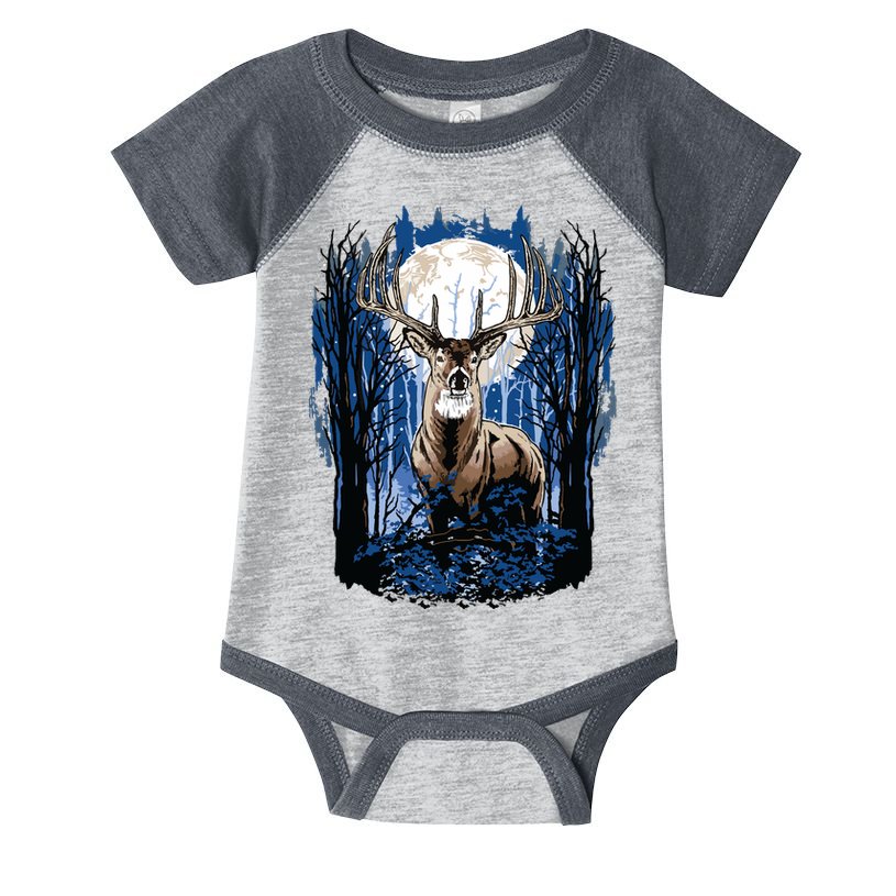 Hunters Deer Hunting Big Whitetail Buck Infant Baby Jersey Bodysuit