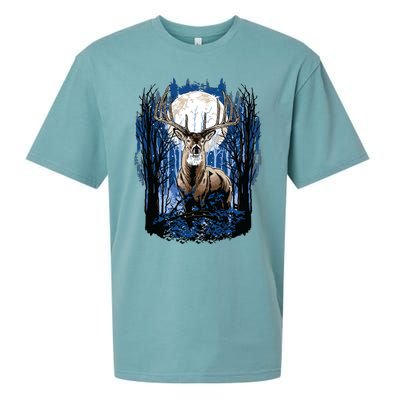 Hunters Deer Hunting Big Whitetail Buck Sueded Cloud Jersey T-Shirt