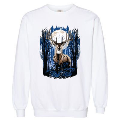 Hunters Deer Hunting Big Whitetail Buck Garment-Dyed Sweatshirt