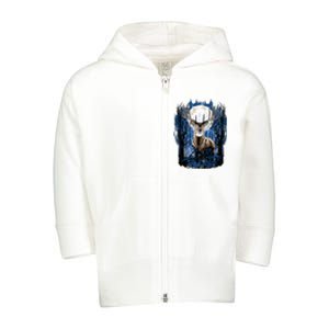 Hunters Deer Hunting Big Whitetail Buck Toddler Zip Fleece Hoodie