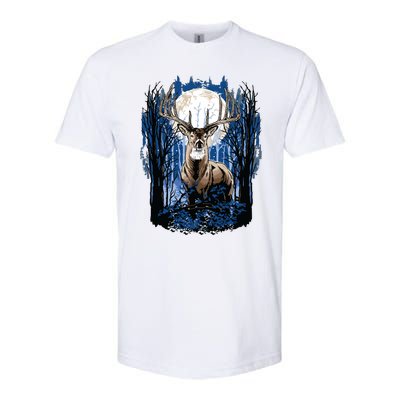 Hunters Deer Hunting Big Whitetail Buck Softstyle CVC T-Shirt