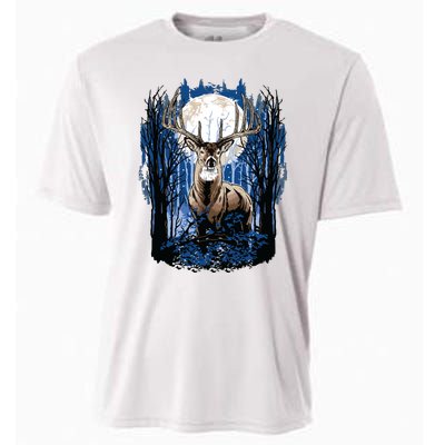 Hunters Deer Hunting Big Whitetail Buck Cooling Performance Crew T-Shirt