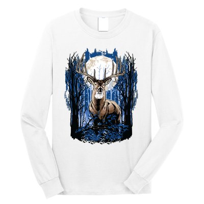 Hunters Deer Hunting Big Whitetail Buck Long Sleeve Shirt