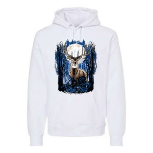 Hunters Deer Hunting Big Whitetail Buck Premium Hoodie