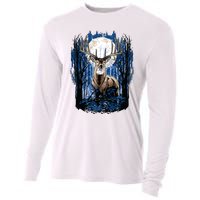 Hunters Deer Hunting Big Whitetail Buck Cooling Performance Long Sleeve Crew