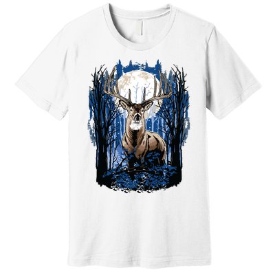 Hunters Deer Hunting Big Whitetail Buck Premium T-Shirt