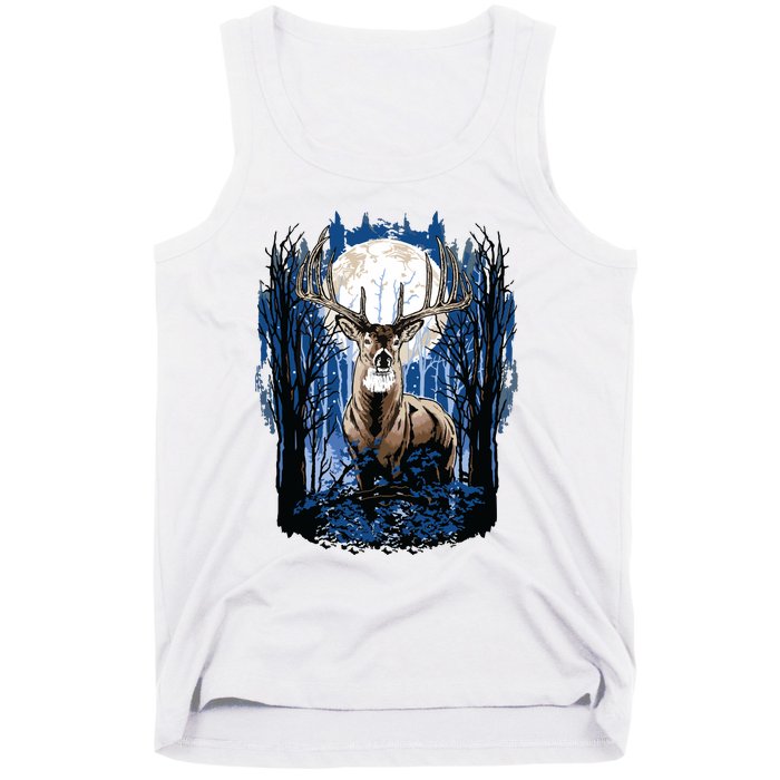 Hunters Deer Hunting Big Whitetail Buck Tank Top