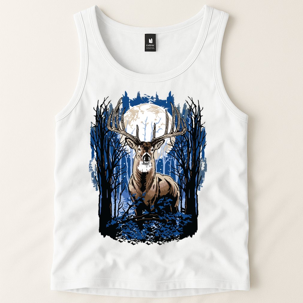 Hunters Deer Hunting Big Whitetail Buck Tank Top