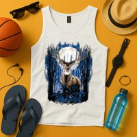 Hunters Deer Hunting Big Whitetail Buck Tank Top