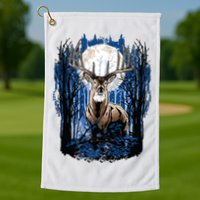 Hunters Deer Hunting Big Whitetail Buck Golf Towel