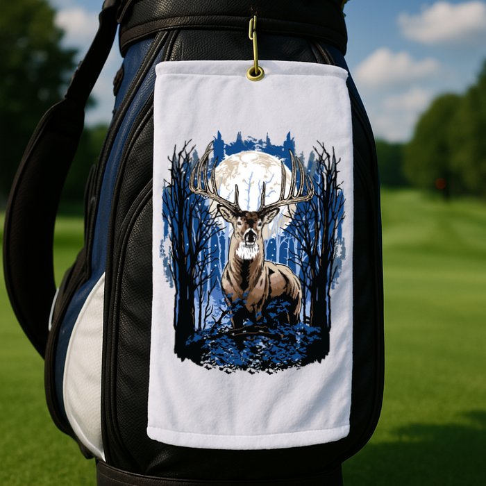Hunters Deer Hunting Big Whitetail Buck Golf Towel