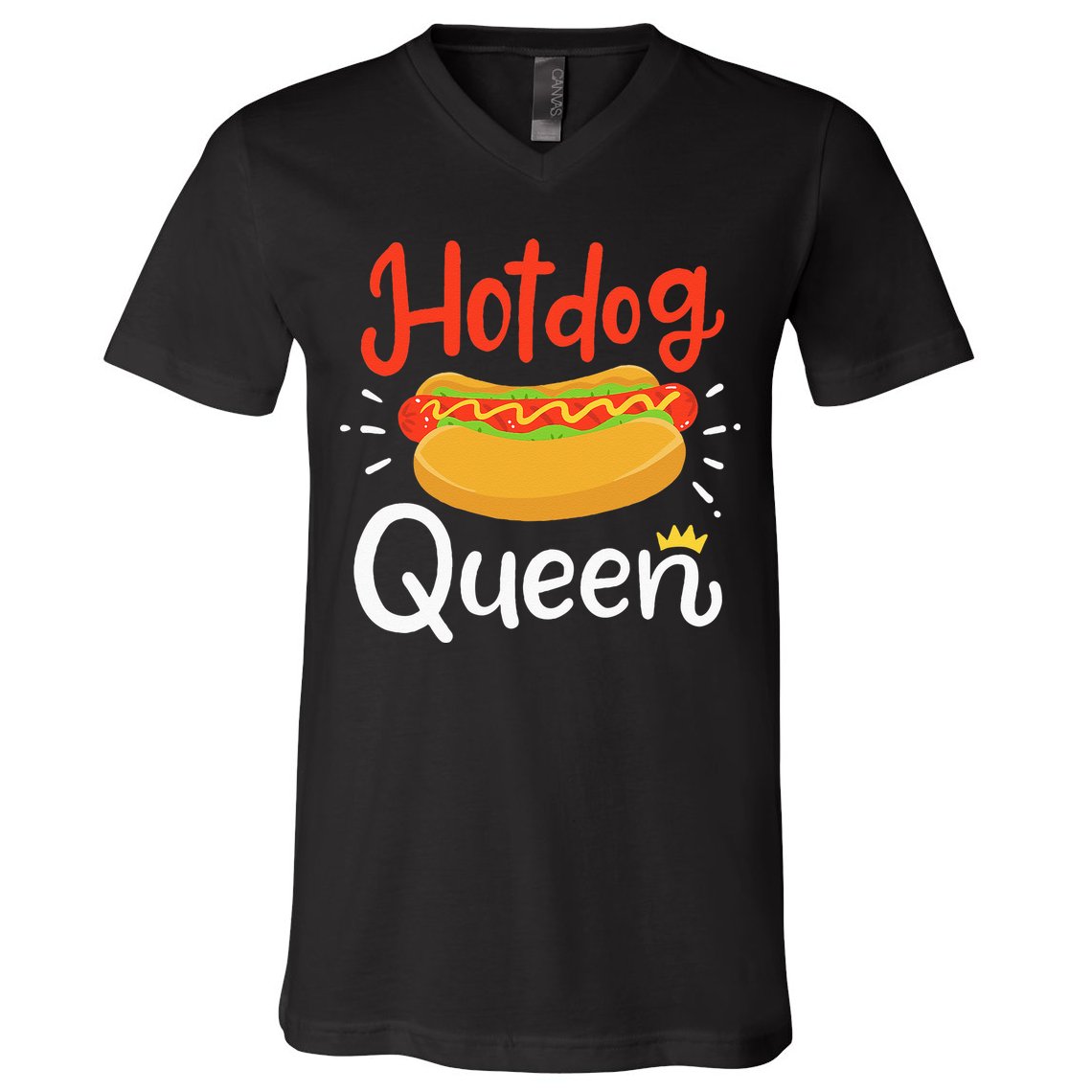 Hot Dog Hotdog V-Neck T-Shirt