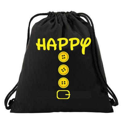 Happy Dwarf Halloween Family Matching Group Costume Color Drawstring Bag