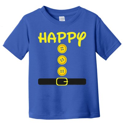 Happy Dwarf Halloween Family Matching Group Costume Color Toddler T-Shirt