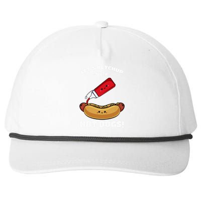 Hot Dog Hotdogs Wiener Frank Weenie Sausage Bun Frankfurter Snapback Five-Panel Rope Hat