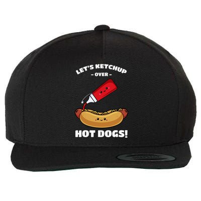 Hot Dog Hotdogs Wiener Frank Weenie Sausage Bun Frankfurter Wool Snapback Cap