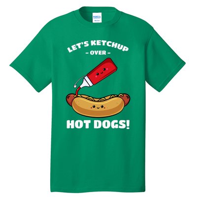 Hot Dog Hotdogs Wiener Frank Weenie Sausage Bun Frankfurter Tall T-Shirt