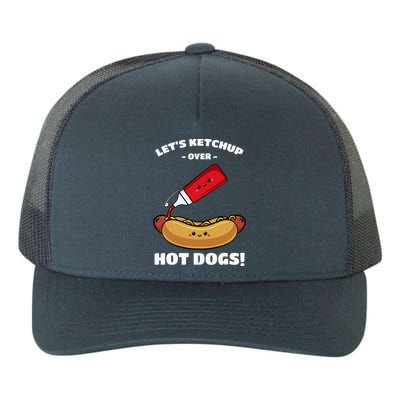 Hot Dog Hotdogs Wiener Frank Weenie Sausage Bun Frankfurter Yupoong Adult 5-Panel Trucker Hat