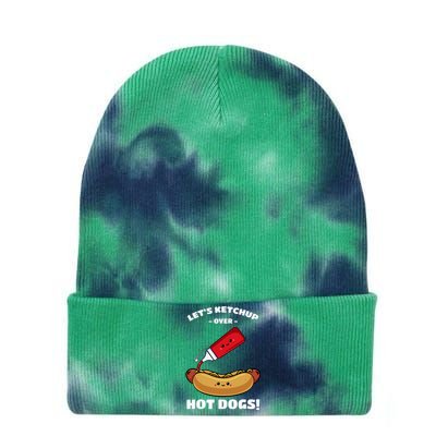 Hot Dog Hotdogs Wiener Frank Weenie Sausage Bun Frankfurter Tie Dye 12in Knit Beanie