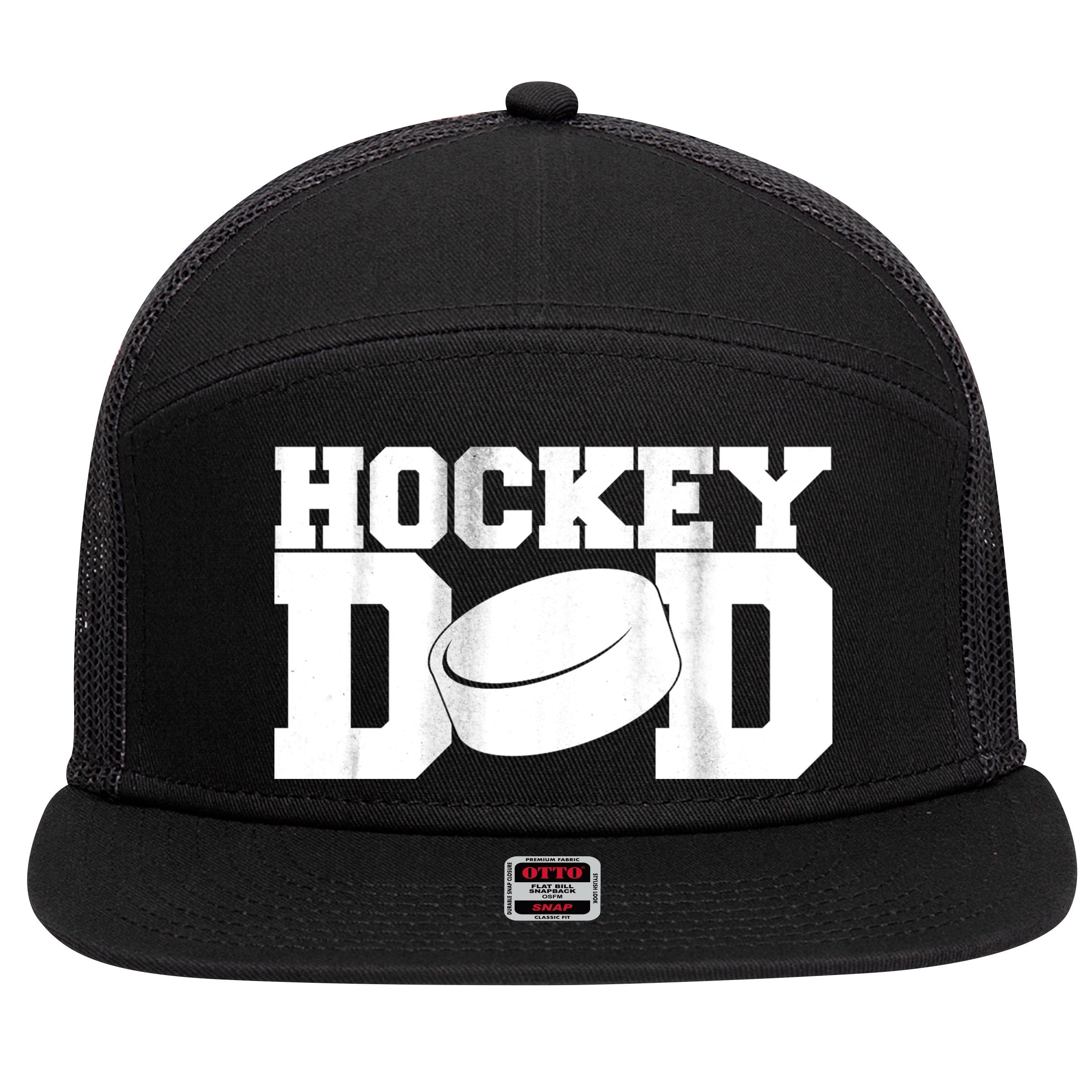 Hockey Dad 7 Panel Mesh Trucker Snapback Hat