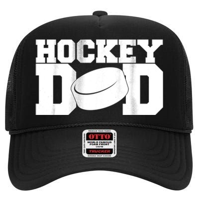 Hockey Dad High Crown Mesh Back Trucker Hat