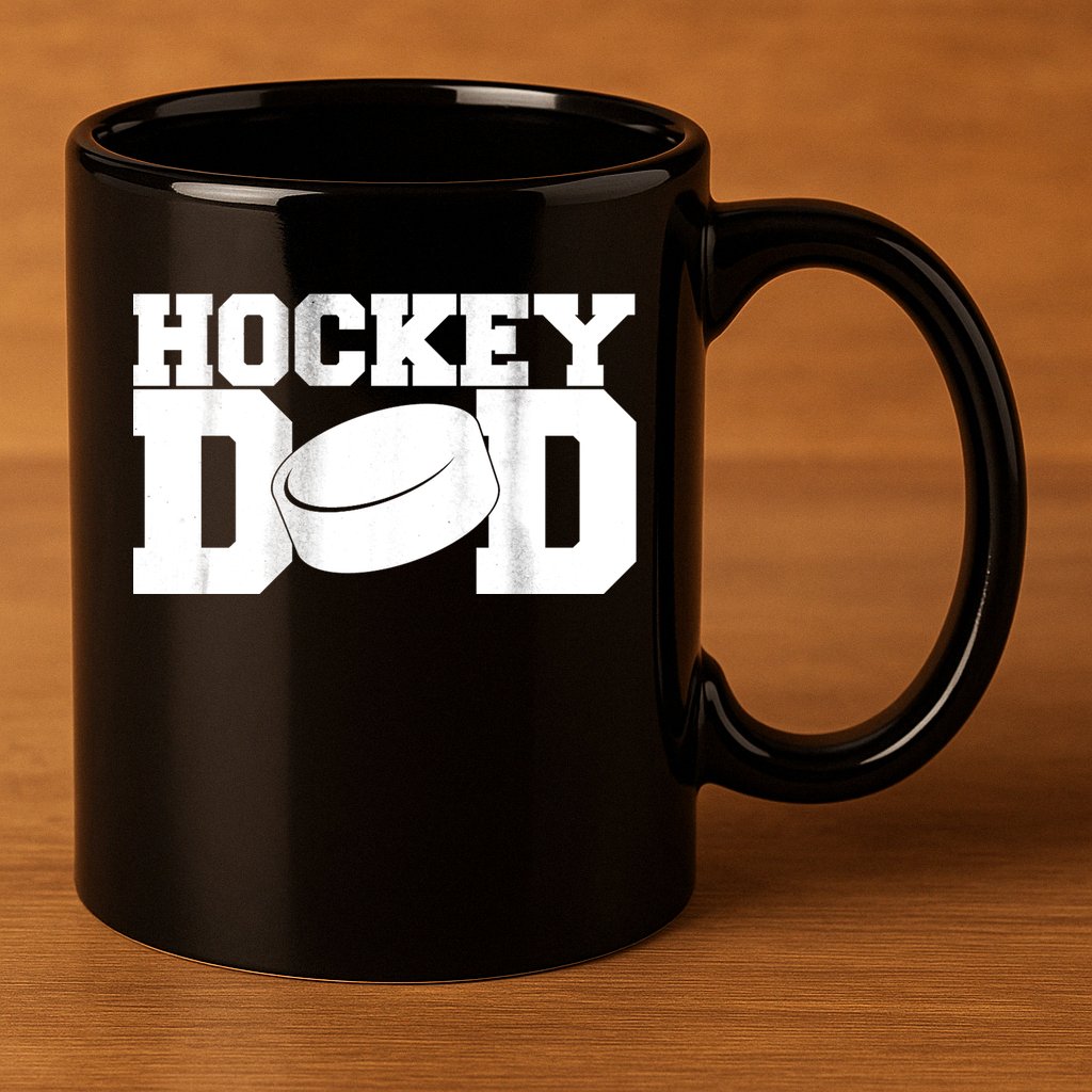 Hockey Dad 11oz C Handle Ceramic Mug