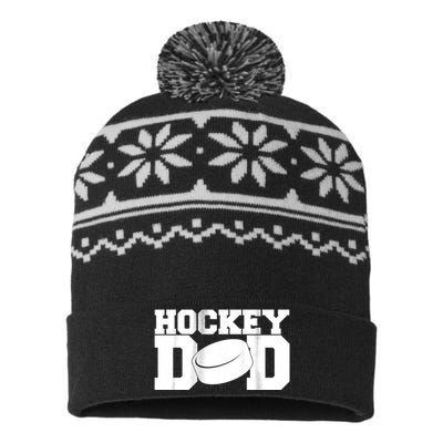 Hockey Dad USA-Made Snowflake Beanie