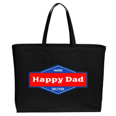 Happy Dad Hard Seltzer Cotton Canvas Jumbo Tote