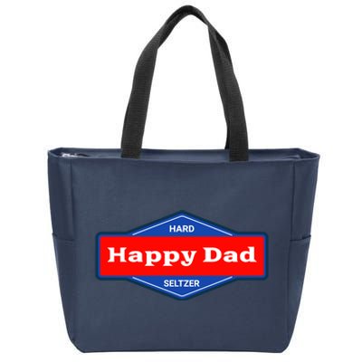 Happy Dad Hard Seltzer Zip Tote Bag