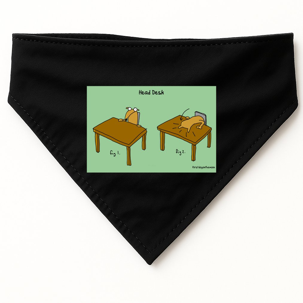 Head Desk USA-Made Doggie Bandana