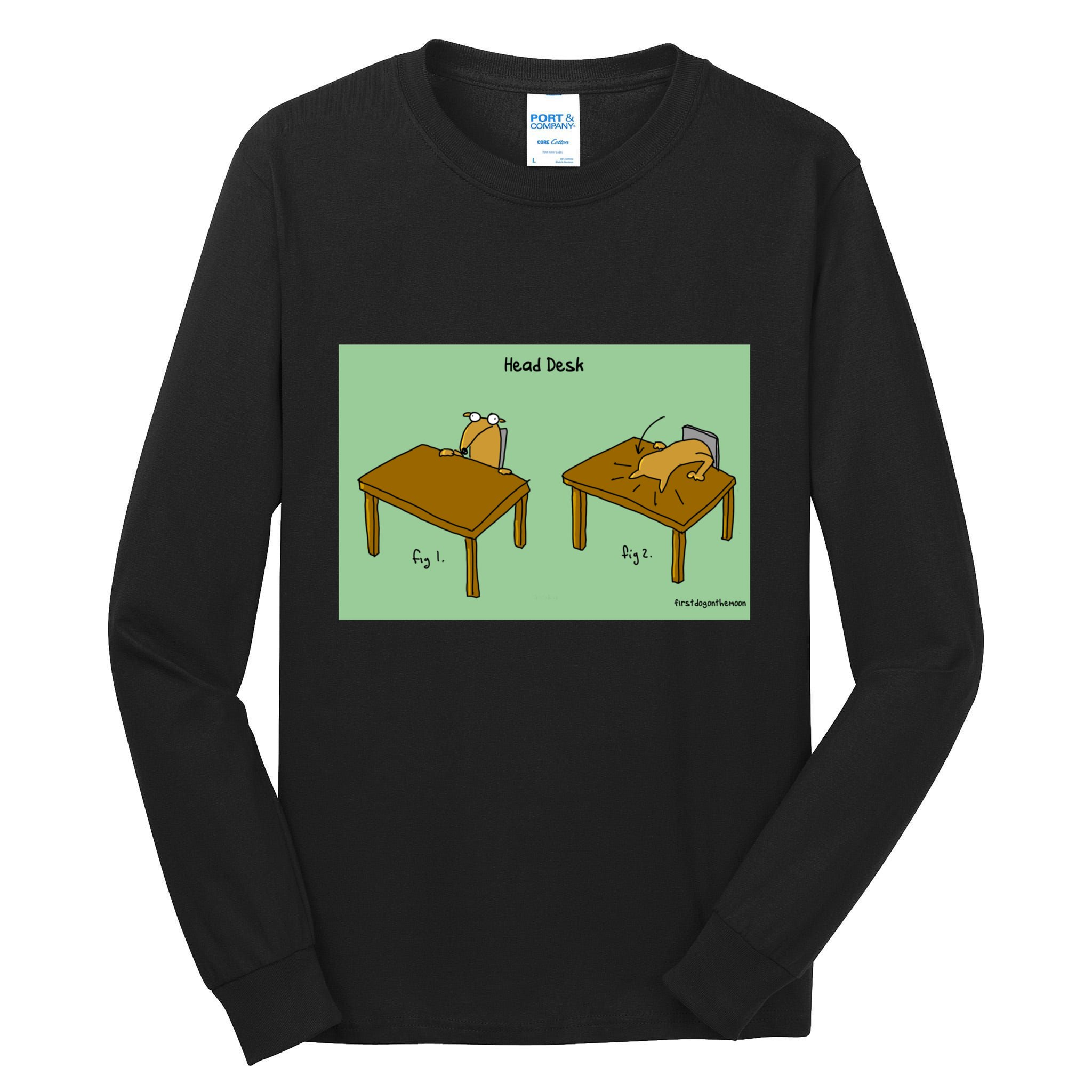 Head Desk Tall Long Sleeve T-Shirt