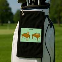 Head Desk Golf Towel
