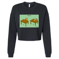 Head Desk Cropped Pullover Crew