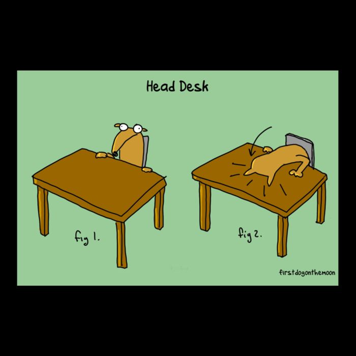 Head Desk Cropped Pullover Crew