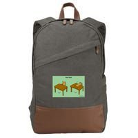 Head Desk Cotton Canvas Backpack